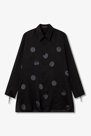 Yohji Yamamoto [FEMME]서클 프린트 셀룰로오스 셔츠 | 신세계V
