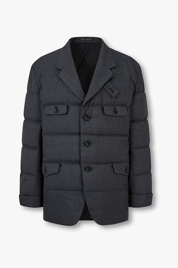 Yohji Yamamoto [HOMME] 호리존탈 패디드 싱글 자켓 | 신세계V