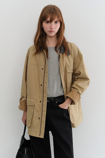 DUNST UNISEX VINTAGE HALF WORK JACKET BEIGE_UDJU5C110I2 | 신세계V