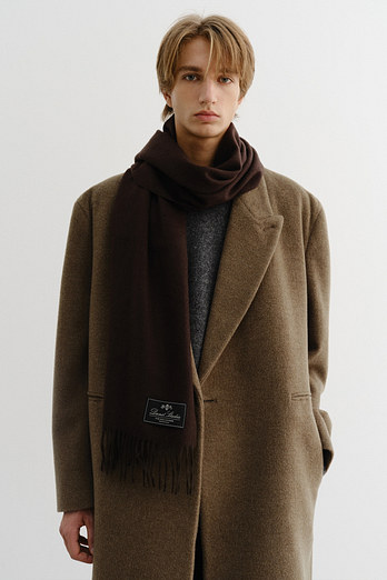 DUNST UNISEX CASHMERE MUFFLER DARK BROWN_M_UDMU5F103W3 | 신세계V