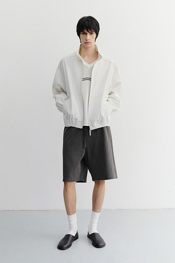 DUNST UNISEX PIGMENT RELAXED BEACH SHORTS CHARCOAL GREY_M_UDPA6B123CG | 신세계V