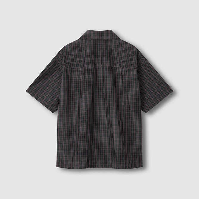 [공용] 사각사각 오픈카라 반팔 셔켓 [S~XL]