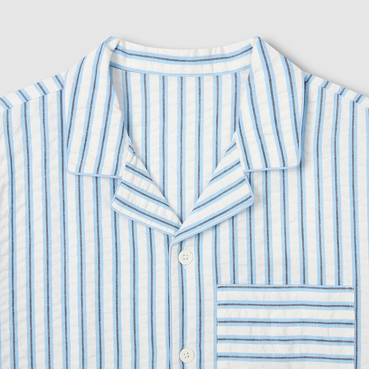 [Patina by JAJU] [공용] 서프 시어서커 4부 파자마 세트 [S~XL]