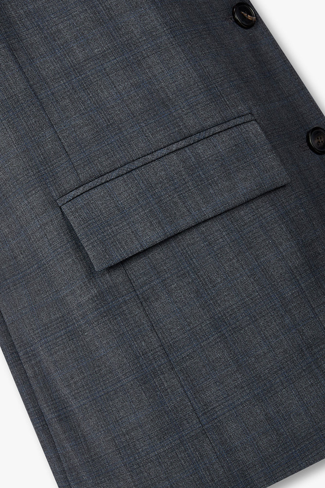 플랩 포켓 싱글 자켓