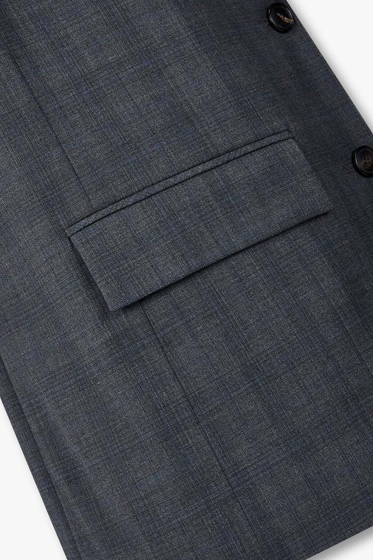 플랩 포켓 싱글 자켓