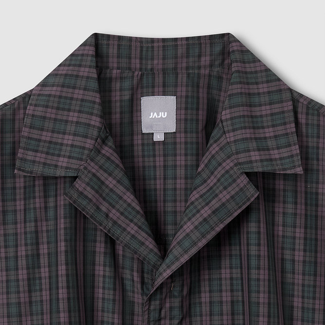 [공용] 사각사각 오픈카라 반팔 셔켓 [S~XL]