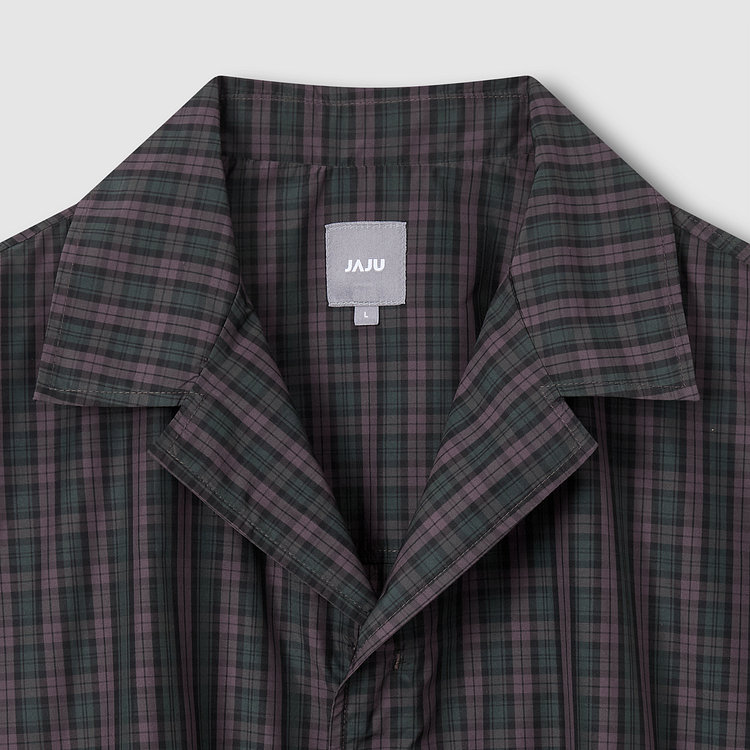 [공용] 사각사각 오픈카라 반팔 셔켓 [S~XL]