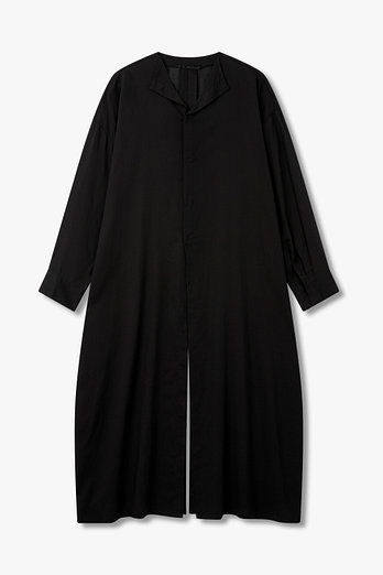 Yohji Yamamoto [FEMME]맥시 슬릿 셀룰로오스 셔츠 | 신세계V