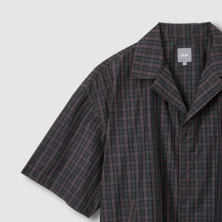 [공용] 사각사각 오픈카라 반팔 셔켓 [S~XL]