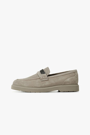 BRUNELLO CUCINELLI(브루넬로 쿠치넬리) 여성 모닐리 스웨이드 페니 로퍼 | 신세계V
