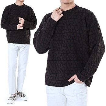 VALENTINO [명품] 발렌티노 트왈 이코노그래프 패턴 100% 울 라운드 니트3V3KC27A9K3 MYW 48774824 | 신세계V