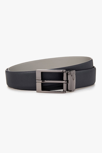 ARMANI EXCHANGE 남성 리버서블 사피아노 레더 벨트 | 신세계V