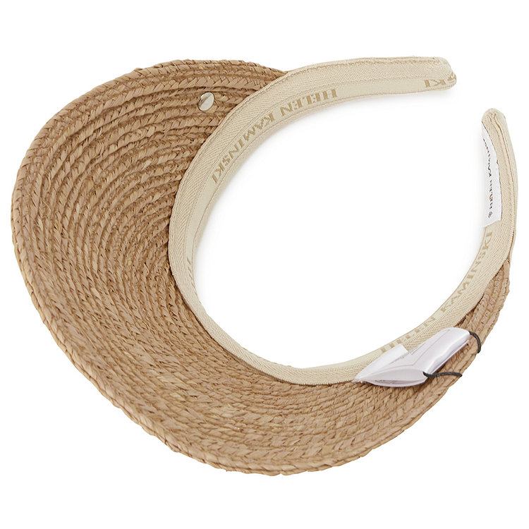[HELEN KAMINSKI] 헬렌카민스키 비앙카 10 여성 바이저 HAT50265 NOUGAT NATURAL LOGO
