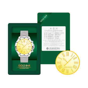 삼성금거래소 [삼성금거래소] 메탈 워치 골드바 3.75g | 신세계V