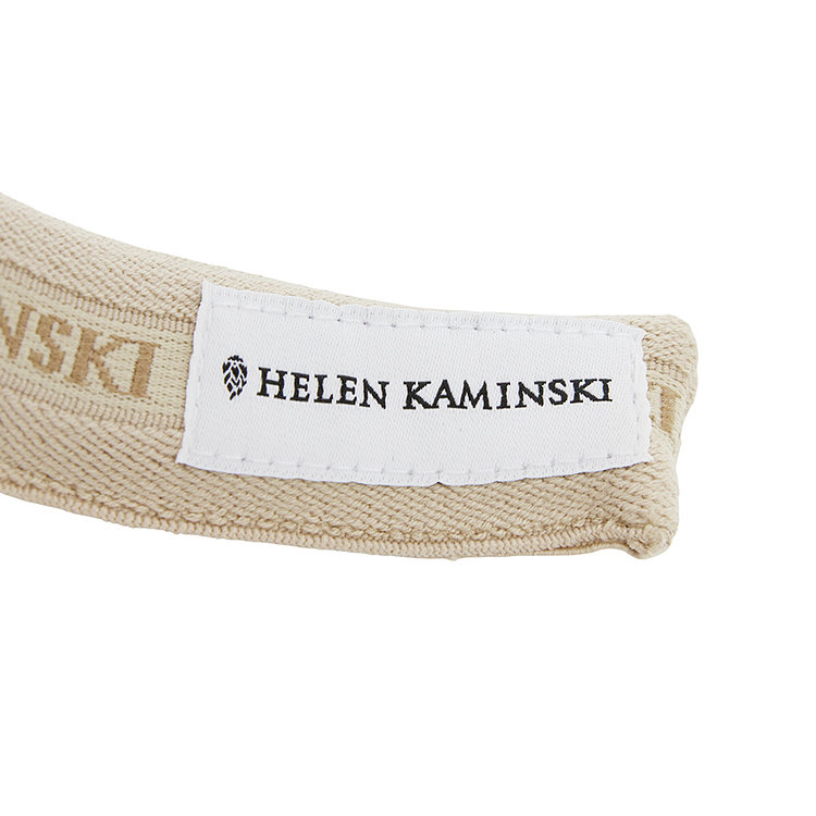 [HELEN KAMINSKI] 헬렌카민스키 비앙카 10 여성 바이저 HAT50265 NOUGAT NATURAL LOGO