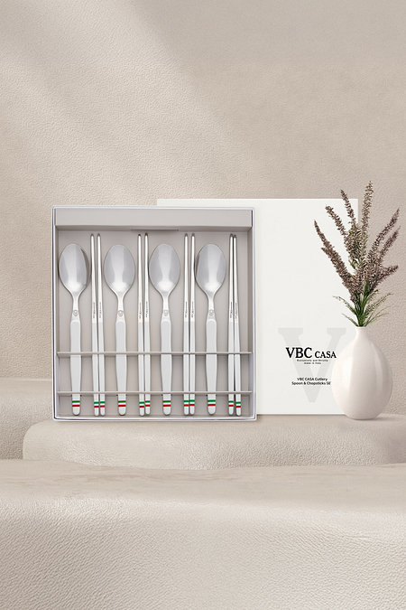 VBC CASA [SET] 레오네 커트러리 4인 수저세트 8P 화이트플래그 | 신세계V