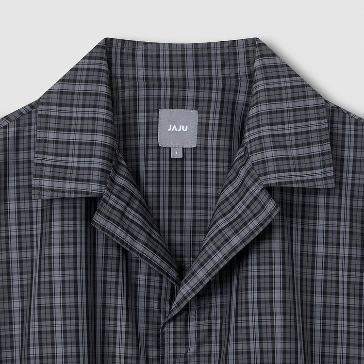 [공용] 사각사각 오픈카라 반팔 셔켓 [S~XL]
