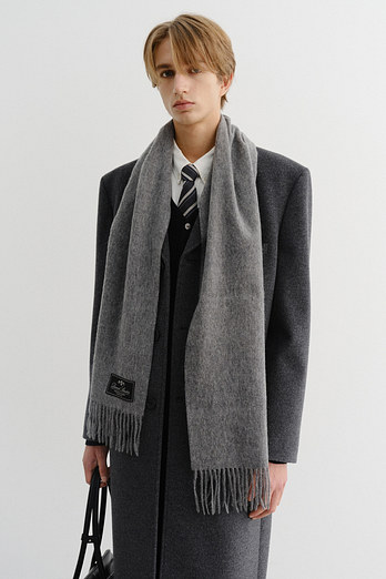 DUNST UNISEX CASHMERE MUFFLER MELANGE GREY_M_UDMU5F103G2 | 신세계V