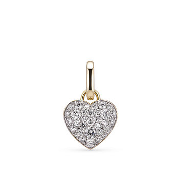 DOROCY 14k 글로우 하트 랩 다이아몬드 참, 펜던트_소 | 신세계V