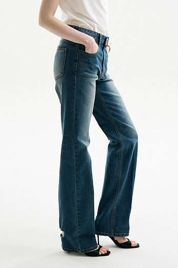 L`H.A.S DISTRESSED STRETCH JEANS_BLUE | 신세계V
