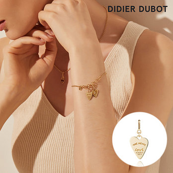 DIDIER DUBOT 라비드파리 14K 골드 하트 펜던트 (양면 착용 가능) JDVPGYS074C | 신세계V