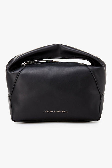 BRUNELLO CUCINELLI 여성 모닐리 풀러 스몰 레더 호보백 | 신세계V