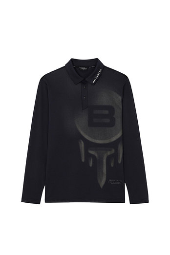 BALLISTIC GOLF 발리스틱남성 빅로고 포인트 제에리 티셔츠 BNSMTL01 블랙 | 신세계V