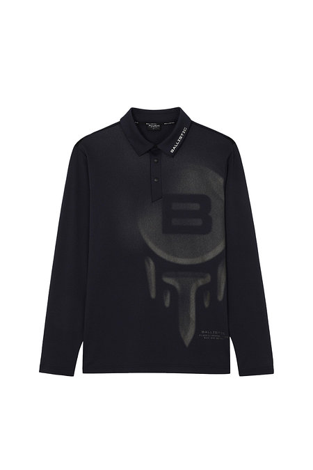 BALLISTIC GOLF 발리스틱남성 빅로고 포인트 제에리 티셔츠 BNSMTL01 블랙 | 신세계V