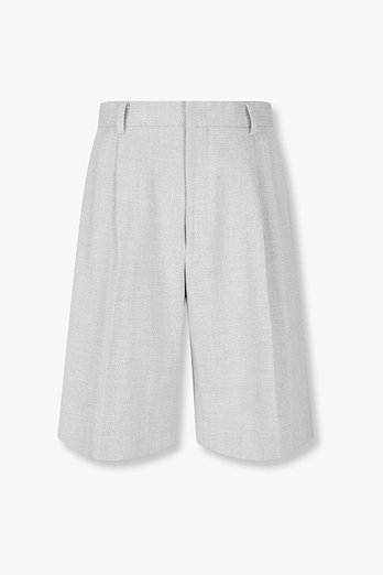 MAN ON THE BOON 코튼 헤링본 루즈 핏 쇼츠 | 신세계V