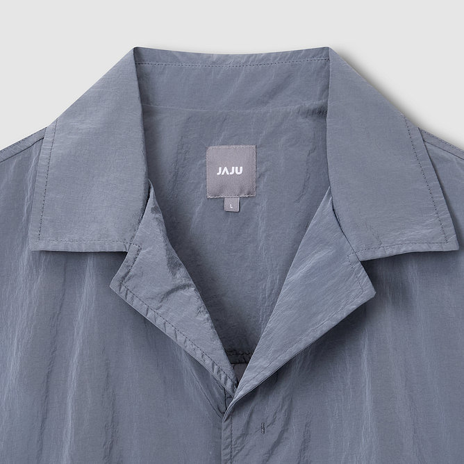 [공용] 사각사각 오픈카라 반팔 셔켓 [S~XL]