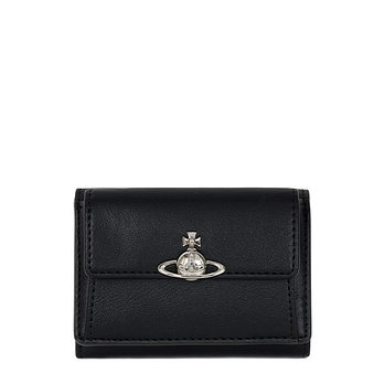 VIVIENNE WESTWOOD 비비안웨스트우드 26SS 블랙 ORB 스몰 플랩 반지갑 5115002TW S0026 N401 | 신세계V