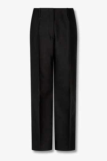 DRIES VAN NOTEN 실크 블렌드 크롭 테일러드 팬츠 | 신세계V