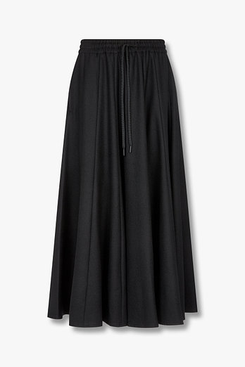 Yohji Yamamoto [REGULATION]웨이스트 밴딩 플리츠 스커트 | 신세계V