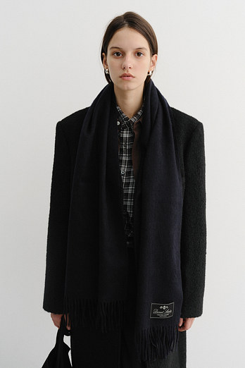 DUNST UNISEX CASHMERE MUFFLER DARK NAVY_UDMU5F103N3 | 신세계V