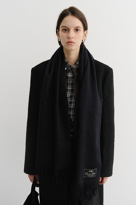 DUNST UNISEX CASHMERE MUFFLER DARK NAVY_UDMU5F103N3 | 신세계V