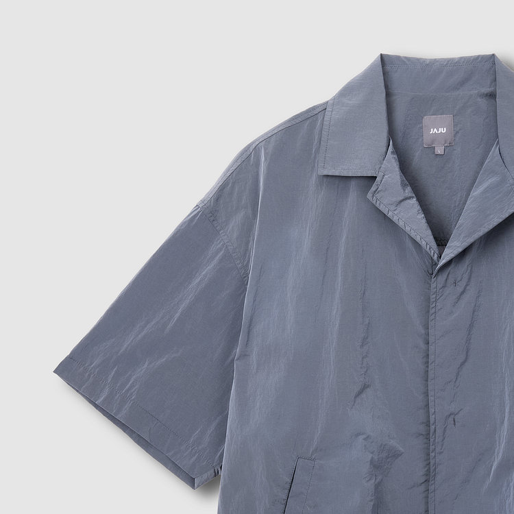 [공용] 사각사각 오픈카라 반팔 셔켓 [S~XL]