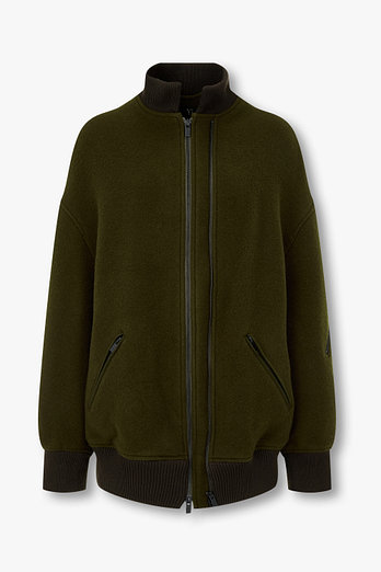 Yohji Yamamoto [Y's]배색 립 트림 블루종 자켓 | 신세계V