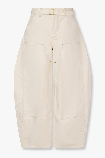 SACAI [CARHARTT WIP] 남성 코튼 덕 팬츠(라이트 베이지) | 신세계V
