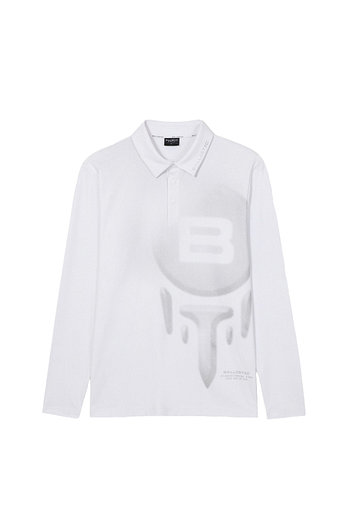 BALLISTIC GOLF 발리스틱남성 빅로고 포인트 제에리 티셔츠 BNSMTL01 화이트 | 신세계V
