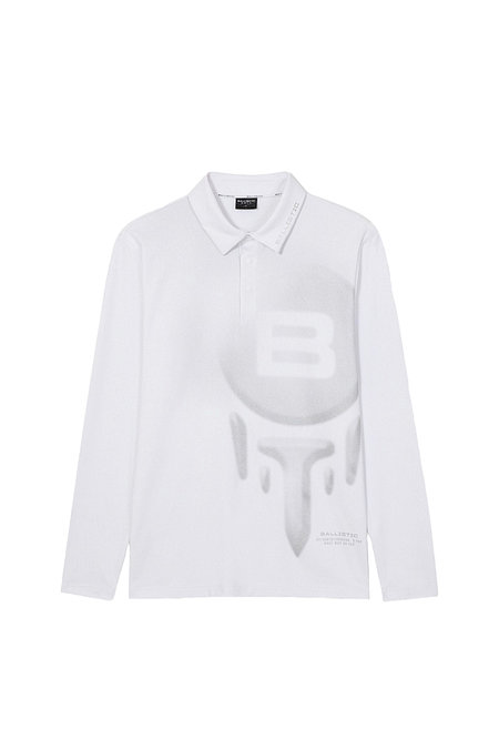 BALLISTIC GOLF 발리스틱남성 빅로고 포인트 제에리 티셔츠 BNSMTL01 화이트 | 신세계V