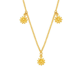 삼성금거래소 [삼성금거래소] 스윗 플라워 트리플 목걸이 7.5g | 신세계V