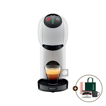 NESCAFE DOLCEGUSTO(네스카페 돌체구스토) 돌체구스토 캡슐 커피머신 지니오S 베이직 (+돌체구스토 캡슐 6P 틴케이스 + 스타벅스 블랙 머그컵 + 써모스 퀵오픈 스트레이트 텀블러 + 스타벅스 그린 토트백) | 신세계V