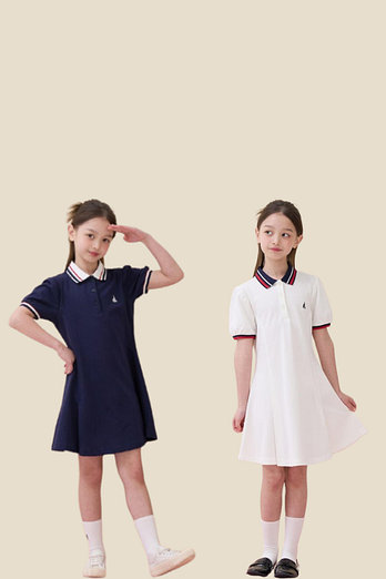 BEANPOLE KIDS [시즌오프30%][BEANPOLE KIDS] 26SS 티핑 포인트 반소매 피케 원피스 (2종 택1) | 신세계V