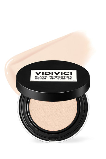 VIDIVICI [아이돌 찜 쿠션] 블랙 퍼펙션 커버 핏 쿠션 본품 SPF40 PA++ (17N 페어) | 신세계V