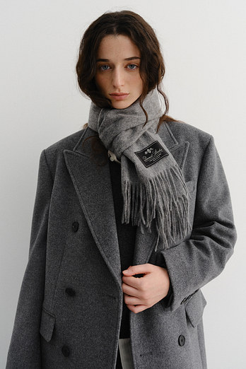 DUNST UNISEX CASHMERE MUFFLER MELANGE GREY_UDMU5F103G2 | 신세계V