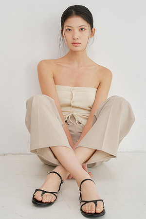ROIERE(로이에르) Minimal Strap Sandal_R26054_black | 신세계V