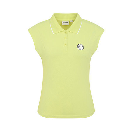 MALBON GOLF(말본골프) 캡슬리브 슬림 카라 탑 YELLOW (WOMAN) | 신세계V