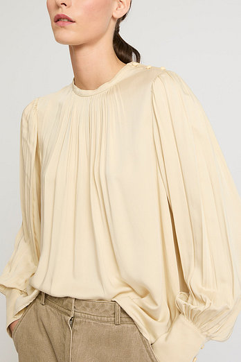 YVES SALOMON [공식] 이브살로몬 비스코스 블라우스 | 신세계V