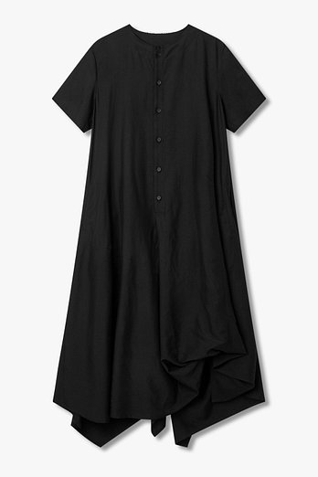 Yohji Yamamoto [FEMME]보일 패널 숏 슬리브 드레스 | 신세계V