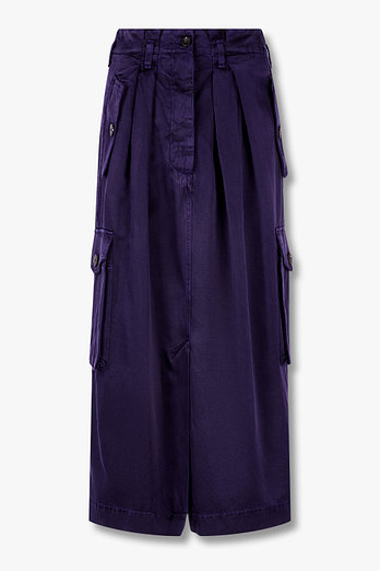 DRIES VAN NOTEN 레이온 블렌드 카고 스커트 | 신세계V
